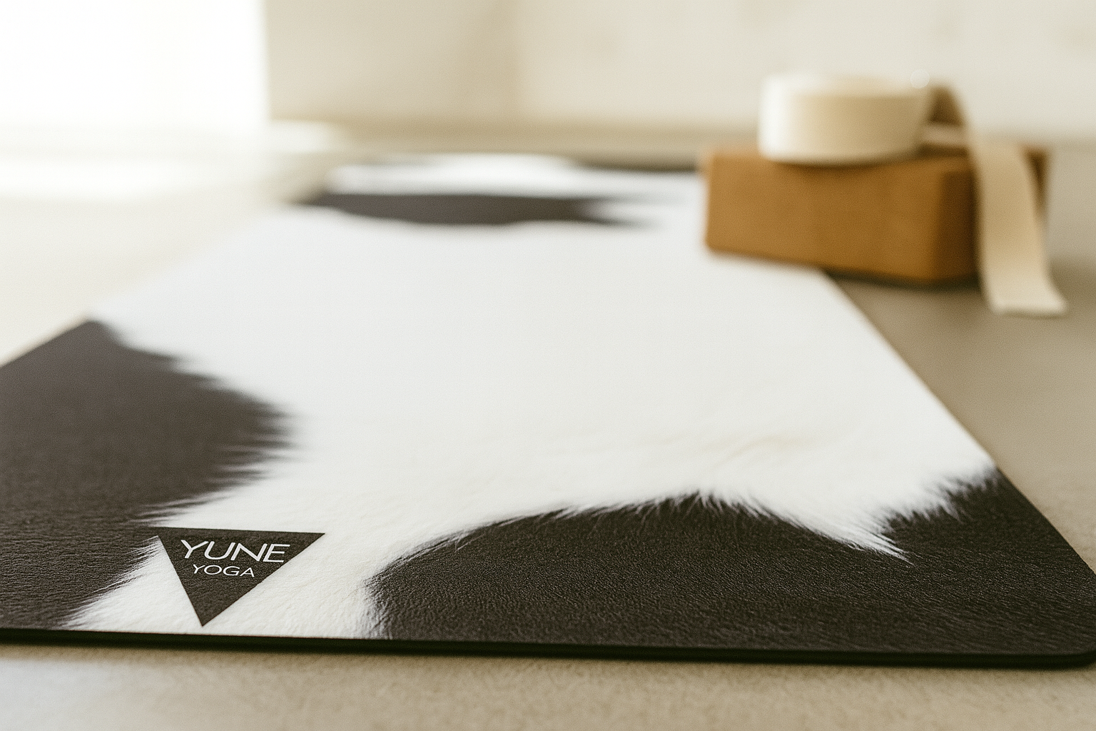 Cow Print Yoga Mat – Sustainable, Toxin-Free & Stylish | Yune Yoga