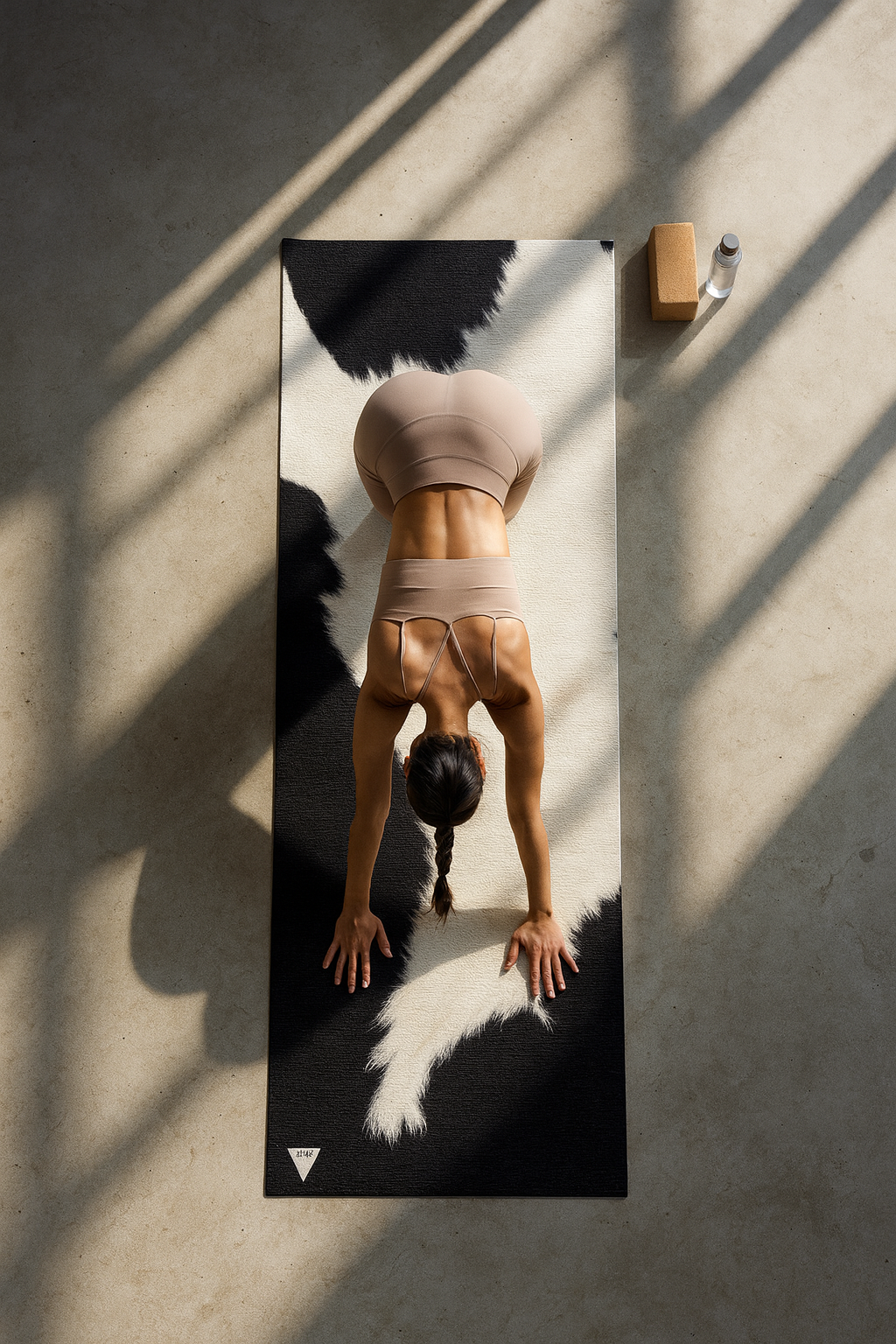 Cow Print Yoga Mat – Sustainable, Toxin-Free & Stylish | Yune Yoga